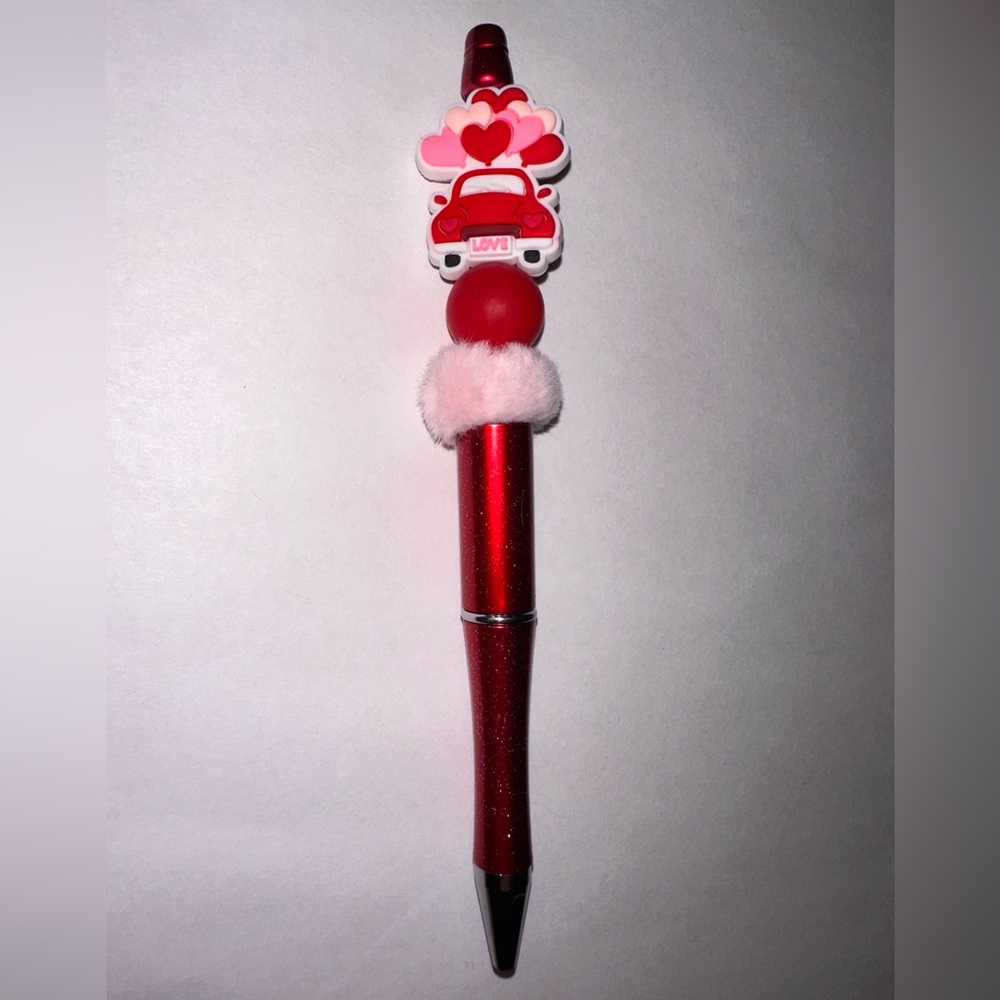 Red Love Car Handmade Pen